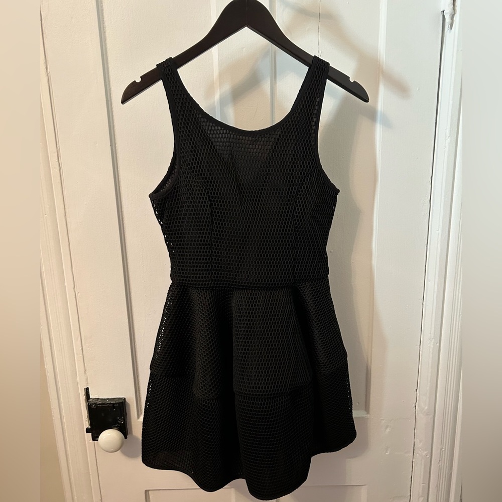 Black dress with back zipper